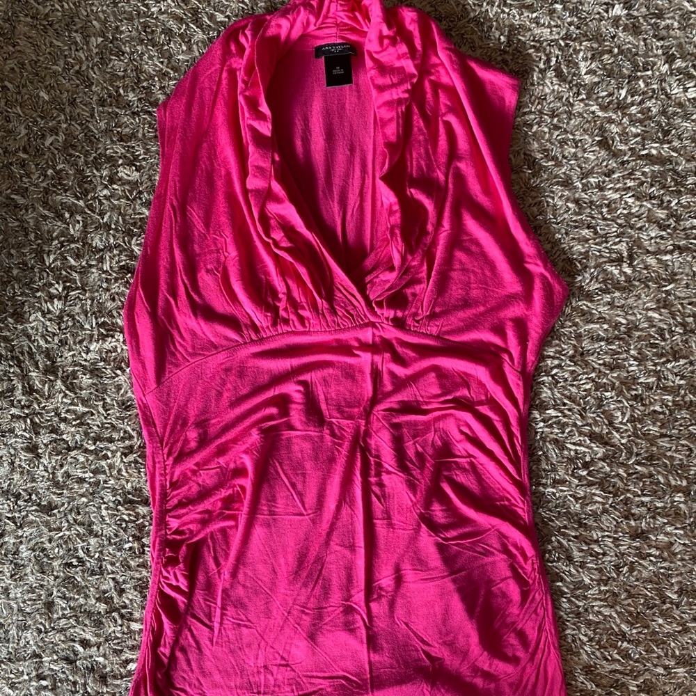 Ann Taylor tank top hot pink
